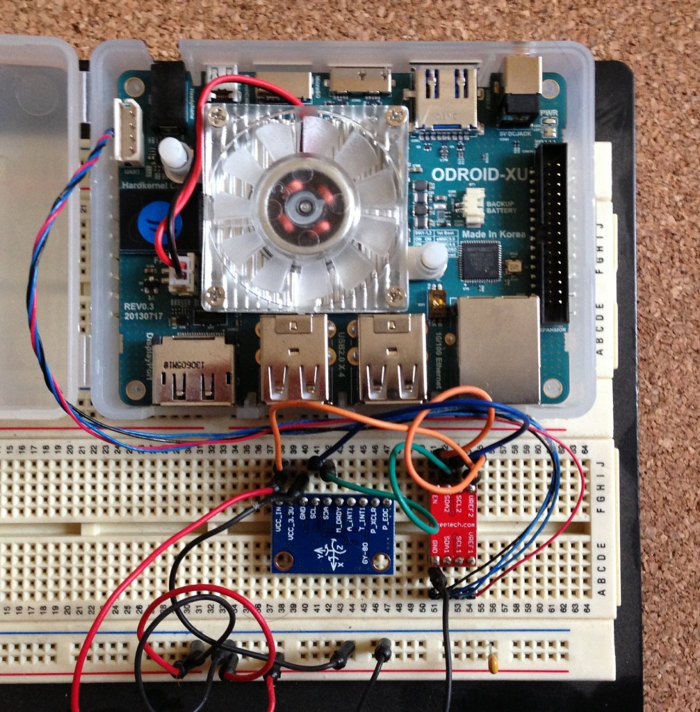 Setup de Prueba de I2C con ODROID-XU