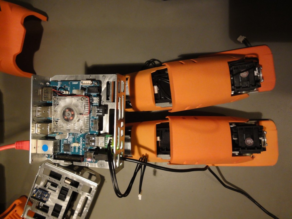 Odroid-XU3 installed in DARwIn-OP clone